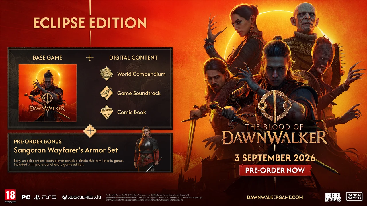 The Blood of Dawnwalker Eclipse Edition artwork and contents