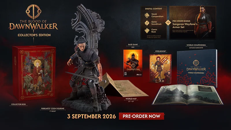 Contents of The Blood of Dawnwalker Collector's Edition